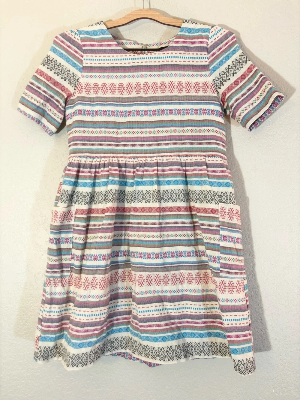 Sister Jane Dolly Folk Stripe Babydoll Dress Size M